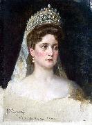 Nikolas Kornilievich Bodarevsky Portrait of the Empress Alexandra Fedorovna Sweden oil painting artist